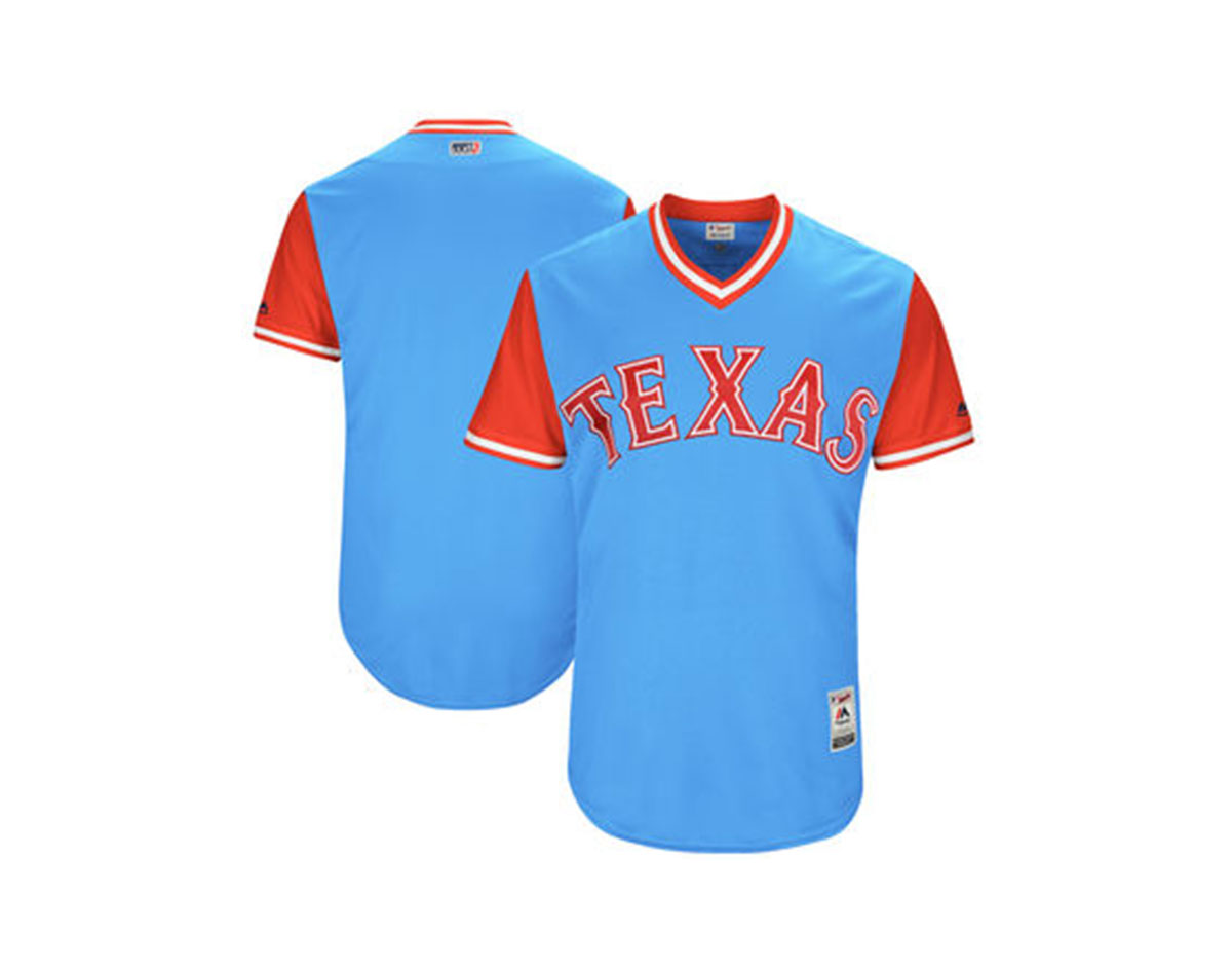 Texas Rangers Infant Majestic MLB Baseball jersey Alternate Blue