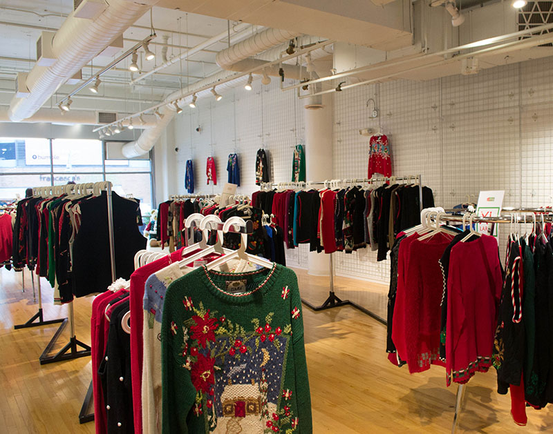 The Dallas Store That Only Sells Ugly Christmas Sweaters. Central Track