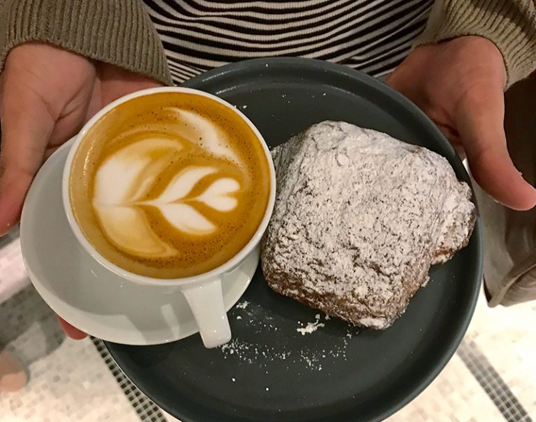 Get Waffles With Your Coffee At Otto's In Downtown Dallas. Central Track