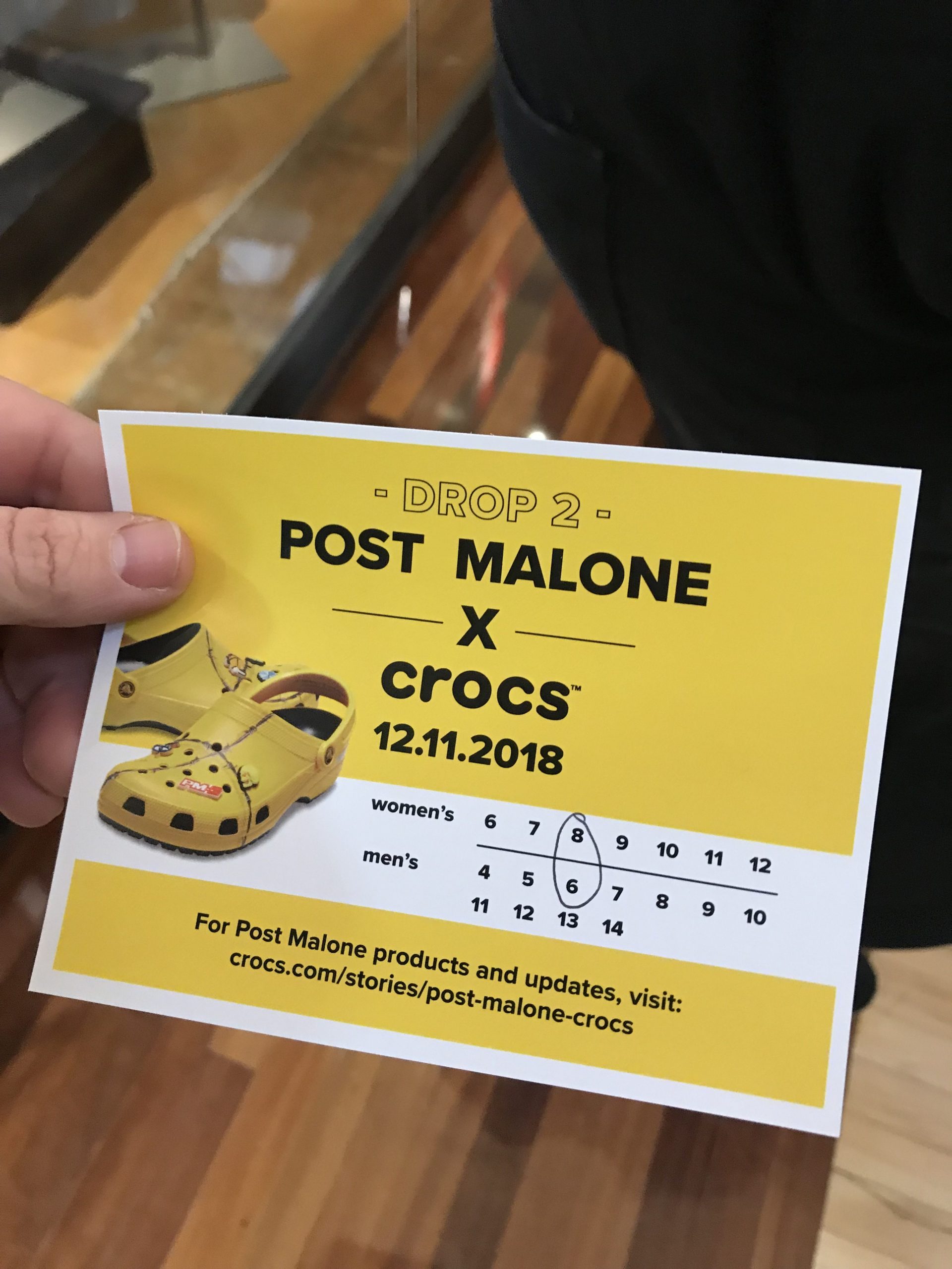 Post malone crocs next drop deals