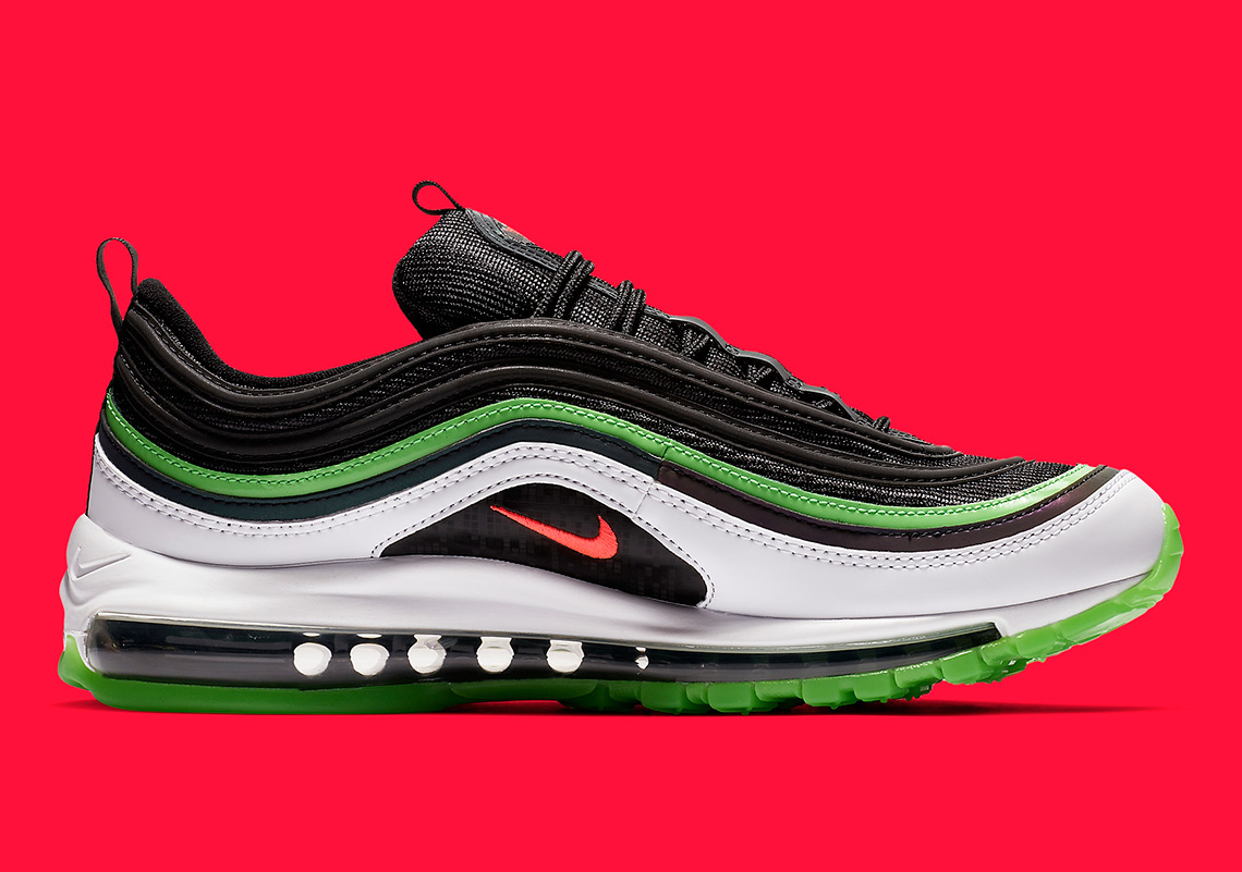 air max 97 black with red check